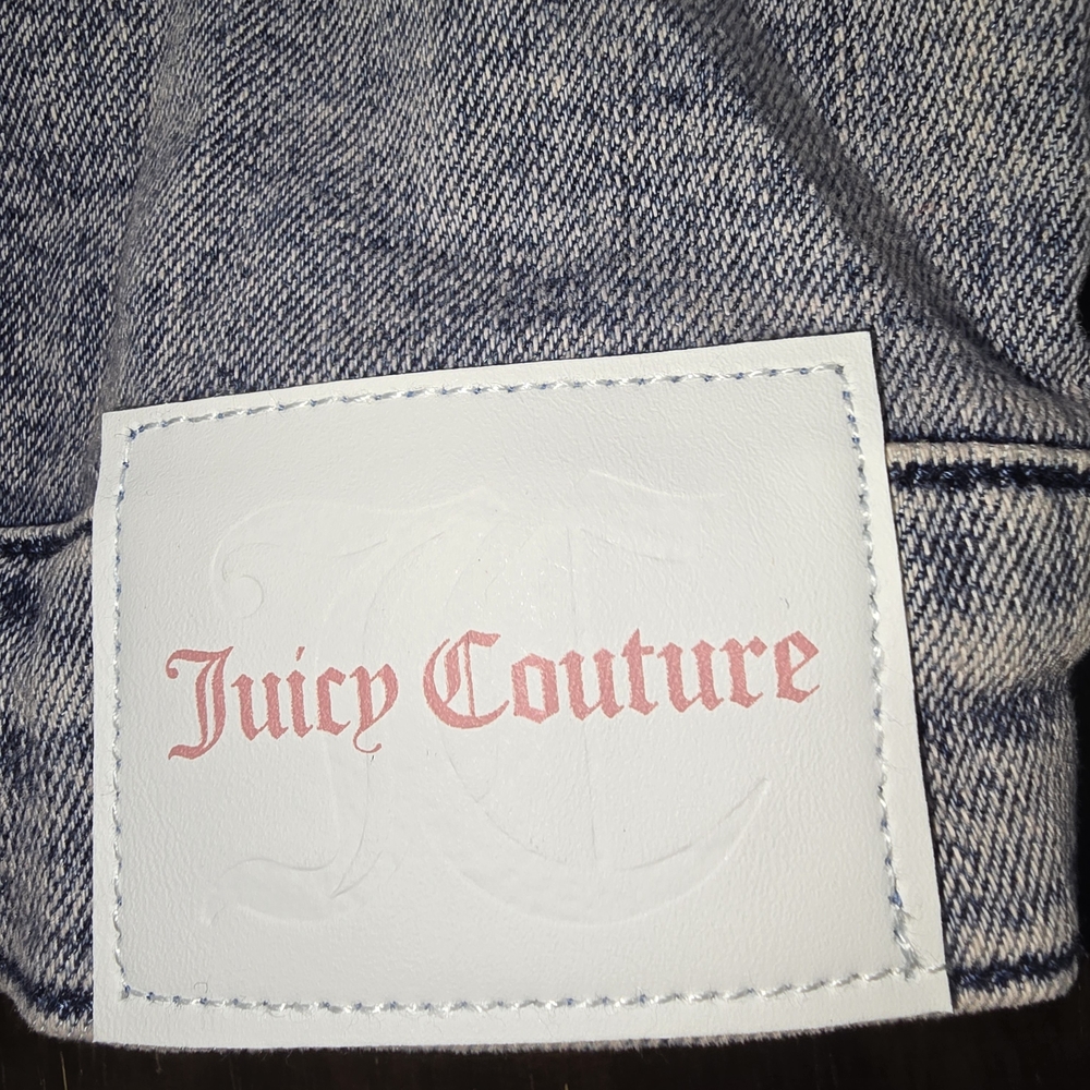 Juicy Couture Kids Denim Jacket in Blue - Picture 7 of 9
